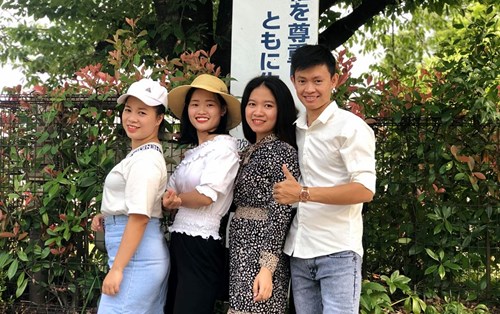 Thực tập sinh Khoa CN Thực phẩm - Sinh học tại Nhật Bản